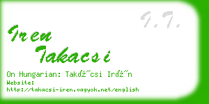 iren takacsi business card